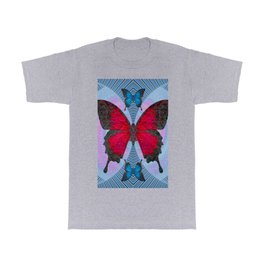 Vlinder T Shirt | Lente, Knoetske, Digital Manipulation, Huisstijl, Blauw, Cirkels, Rose, Brabant, Insect, Digital 