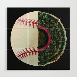 The Baseball Wood Wall Art