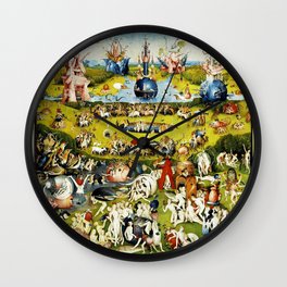 Bosch Garden Of Earthly Delights 3 Panel Wall Clock