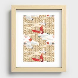 Japanese Bamboo Weave Recessed Framed Print