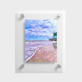 Ocean Waves and Painted Sky Floating Acrylic Print