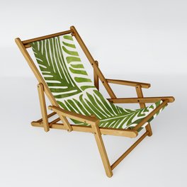 Summer Fern Simple Modern Watercolor Sling Chair