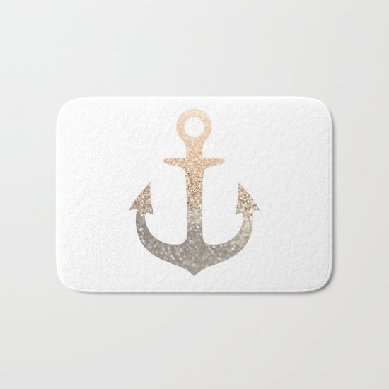 GOLD ANCHOR Bath Mat