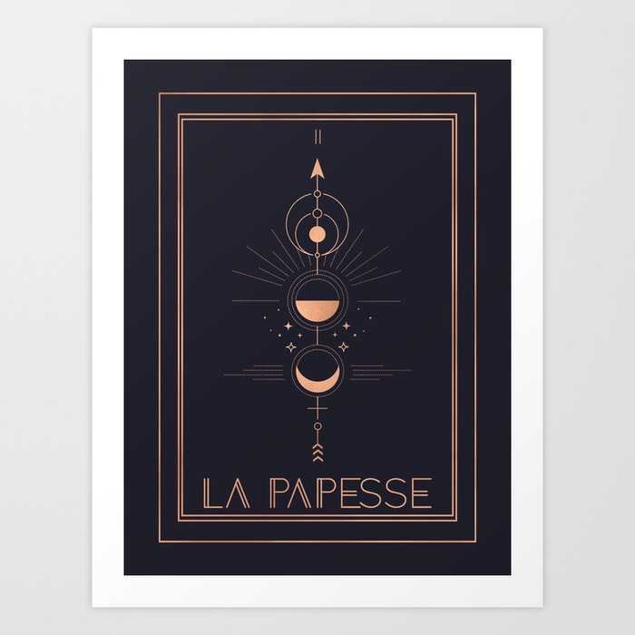 La Papesse or The High Priestess Tarot Kunstdrucke