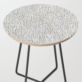 Enokitake Mushrooms (pattern) Side Table