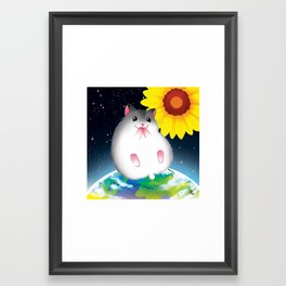 The hamster of the great universe. Framed Art Print