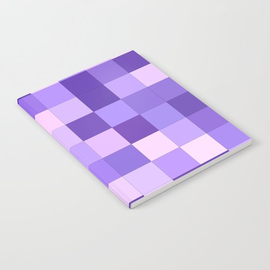 Pastel purple squares Notebook