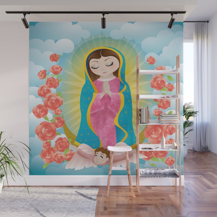Virgencita Little Virgen Mary De Guadalupe Wall Mural By Irmatb
