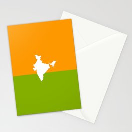 Shape of India 3 Stationery Card