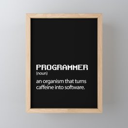 Computer Programmer / Developer Funny Wall Art Framed Mini Art Print