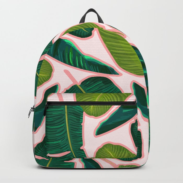 Banana Leaf Blush #society6 #decor #buyart Backpack