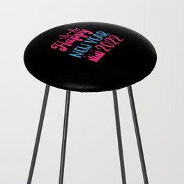 new year gifts Happy New Year 2022 Counter Stool