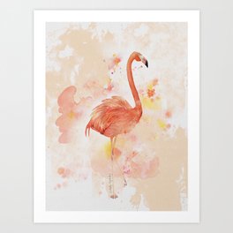 American Flamingo Art Print