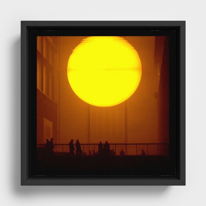 Indoor Sunset Framed Canvas