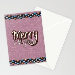 Merry Christmas - Pink Stationery Cards