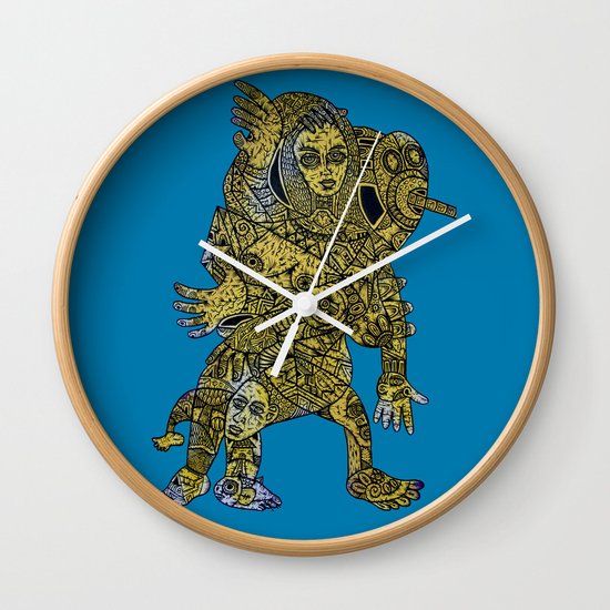GOLDEN GODDESS Wall Clock