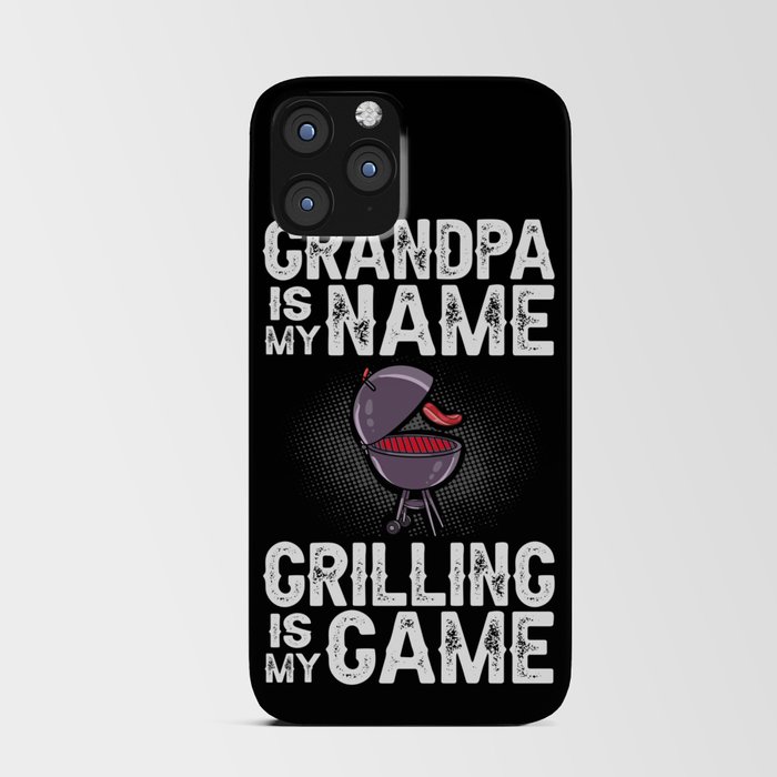 Grandpa Grilling BBQ Grill Smoker Master iPhone Card Case