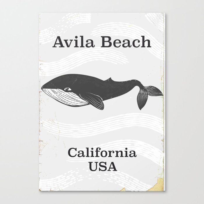 Avila Beach California Travel poster Leinwanddruck