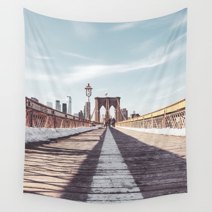 New York City | Brooklyn Bridge | Film Style Wall Tapestry