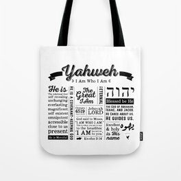 YAHWEH - I AM Who I Am - Names of God Tote Bag