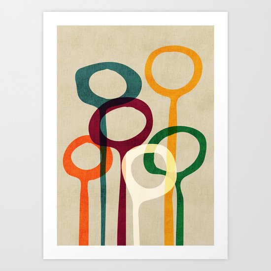Blowing bubbles Art Print