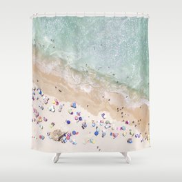 Pastel Beach Shower Curtain