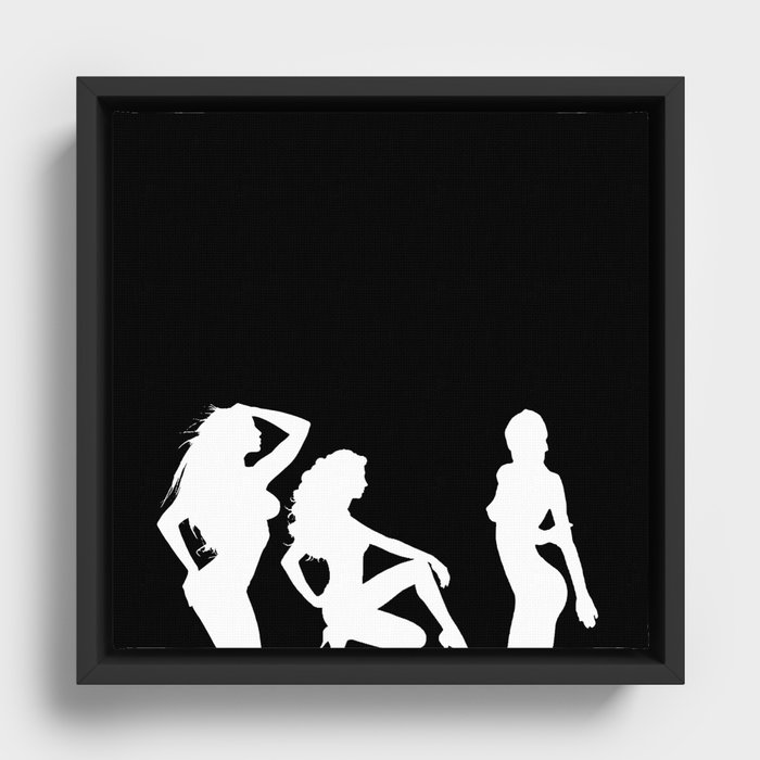 Silhouette Framed Canvas