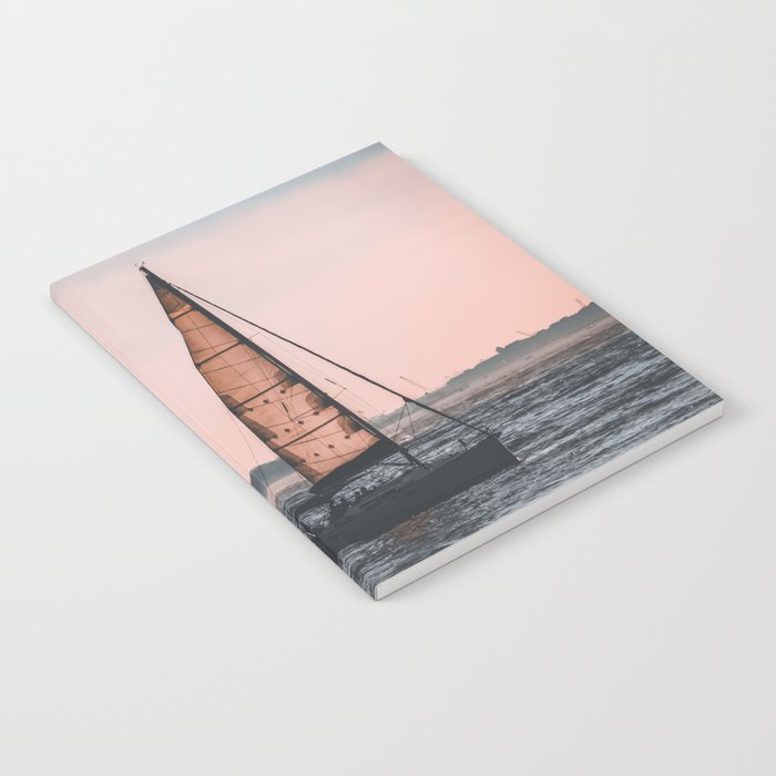 Statue of Liberty and sailing boat in New York City Notebook