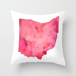 Ohio State Throw Pillows Society6 Red Ohio Throw Pillow