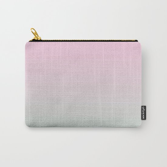 Keelee - ombre pastels minimal canvas art painting sunset nursery baby room art Carry-All Pouch