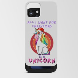 All I Want For Christmas Is A Unicorn, Christmas Unicorn Shirt, Christmas Shirts for Women, Christmas Unicorn, Christmas TShirt, Shirts For Christmas,Cute Christmas t-shirt,Holiday Tee iPhone Card Case