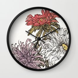 Flower print - Jule De Graag Wall Clock