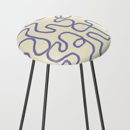 Minimal Abstract Line 24 Counter Stool