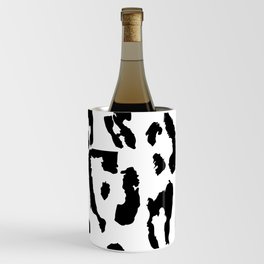 Black and White Jaguar Skin Pattern Wine Chiller