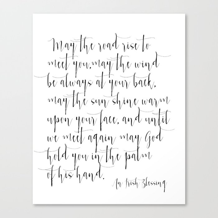 Inspirational Quote Irish Blessing Printable Quote Print