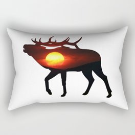 Elk of the Sunrise Rectangular Pillow