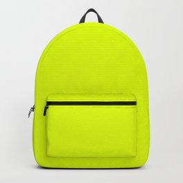 CHARTREUSE Neon solid color Backpack | Chartreuse, Pastel, Bright, Pattern, Minimal, Simple, Painting, Vibrant, Luminous, One 