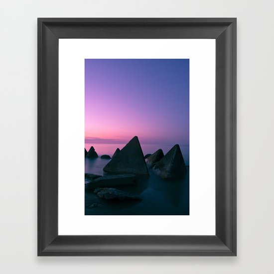 Ocean's Teeth Framed Art Print