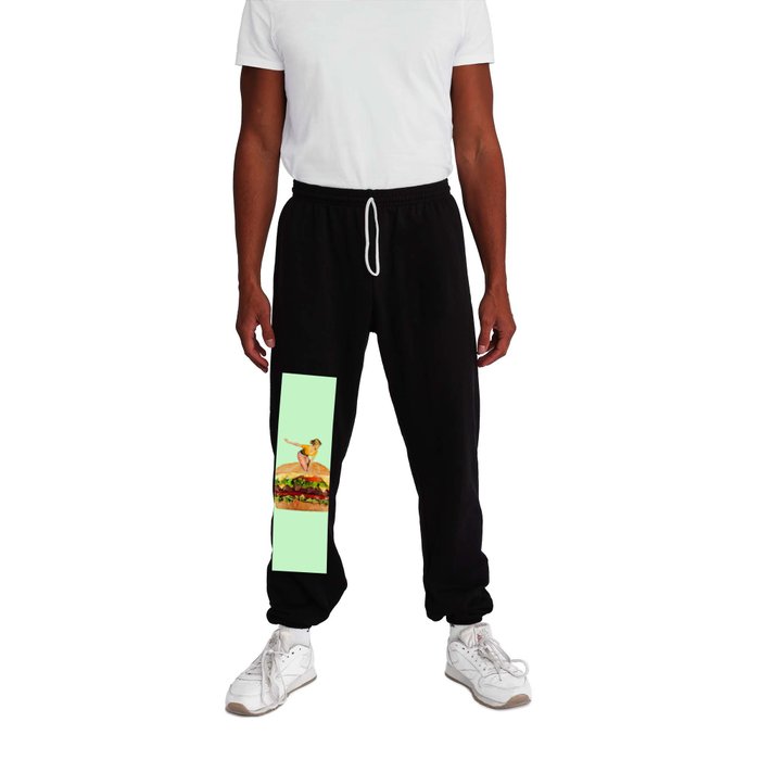 love at first bite 2 lime Sweatpants