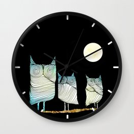 Owls Wall Clock