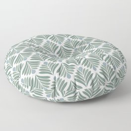 Colonial tropical floral ornamental pattern  Floor Pillow