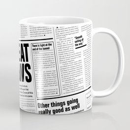The Good Times Vol. 1, No. 1 / Newspaper with only good news Mug