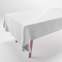 White Waves Texture Pattern Tablecloth