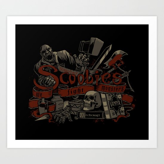 Scoobies Art Print