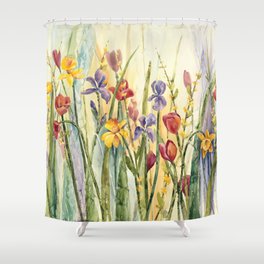 Spring Medley Flowers Shower Curtain