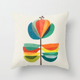 Whimsical Bloom Throw Pillow