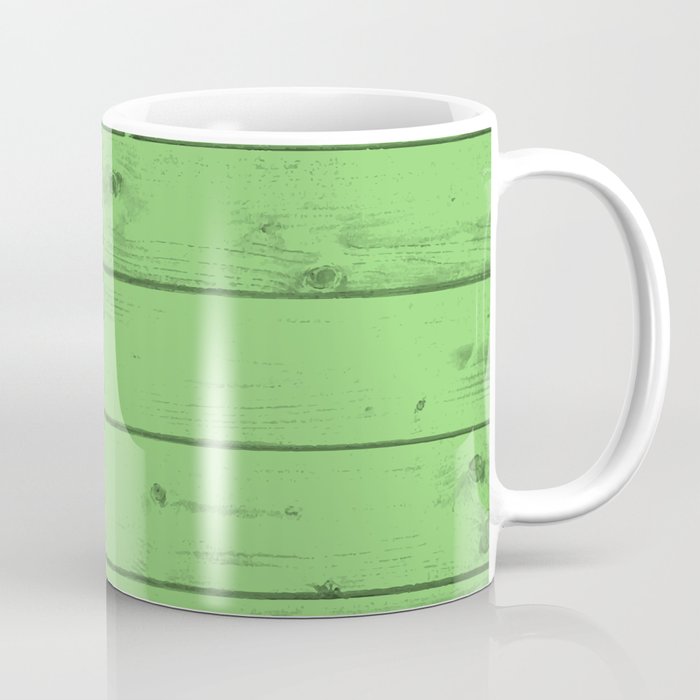 Green Wood Texture Coffee Mug