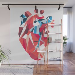 Poligon Heart Wall Mural