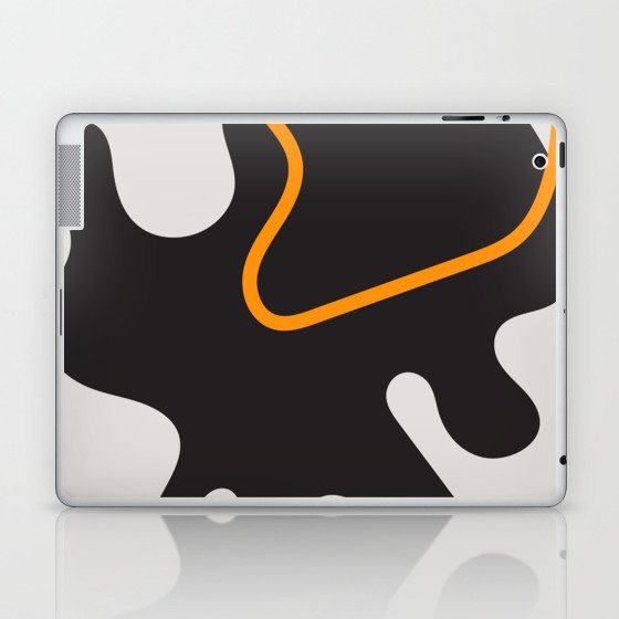 7  Abstract Shapes 220308 Digital Blob Organic Valourine Design  Laptop & iPad Skin