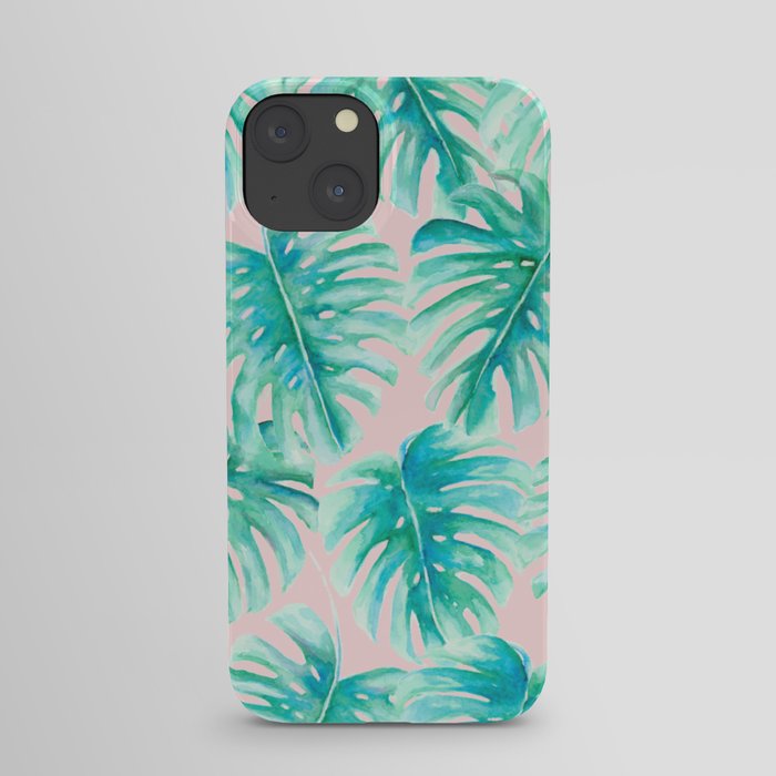 Paradise Palms Blush iPhone Case